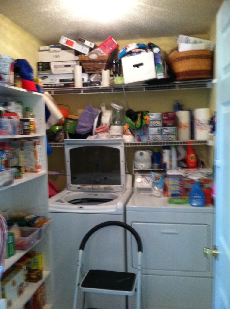 pantry and laundry before