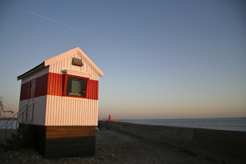 small house on beach